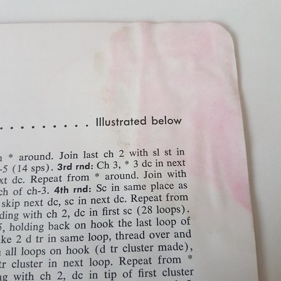 Vintage 1950s Coats & Clarks Ruffled Doilies Book 327 Crochet Craft Pattern Book - Picture 9 of 12